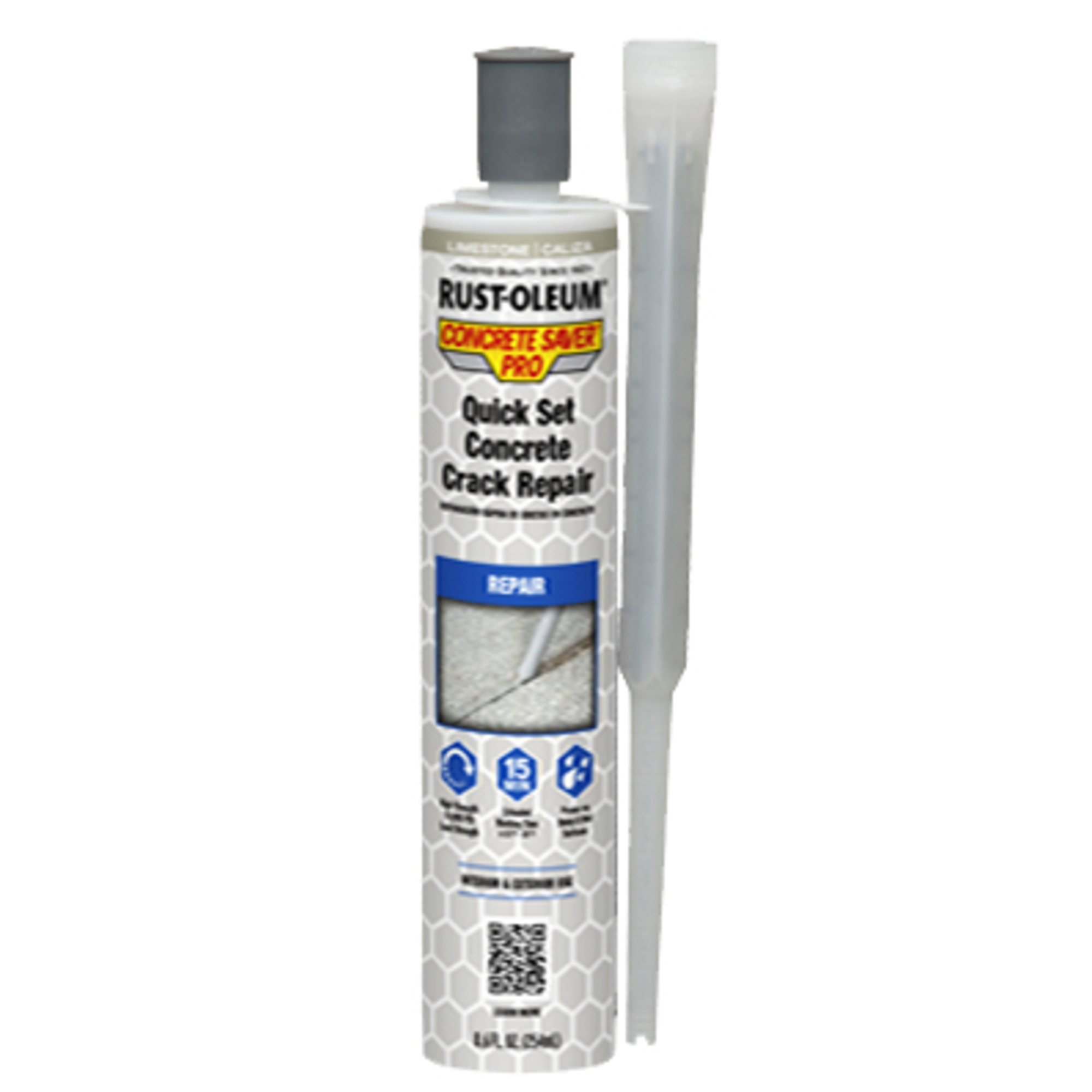 Rust-oleum, Quick Set Concrete Crack Repair, Gray,8.6 oz,12 Pk, Model# 392525DS